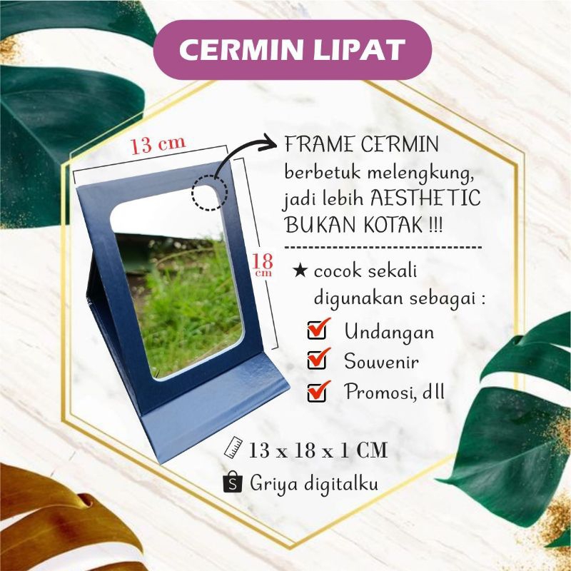 UNDANGAN UNIK / UNDANGAN CERMIN / CERMIN LIPAT /UNDANGAN MIX SOUVENIR