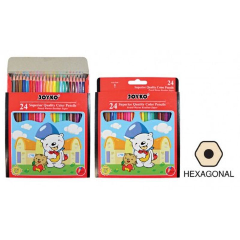 

Pensil warna panjang 24 warna joyko