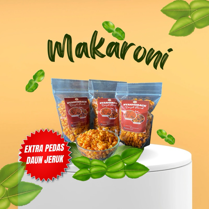 

MAKARONI PEDAS DAUN JERUK || EXTRA PEDAS DAUN JERUK 100% || STANDING POUCH 250gram