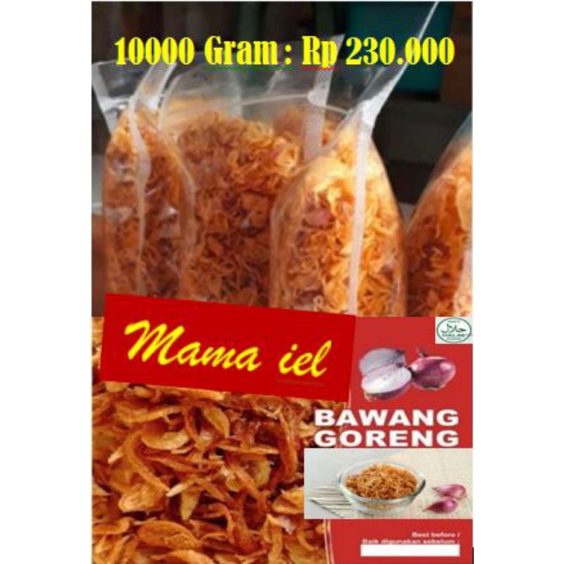 

BAWANG GORENG ASLI BREBES TANPA TEPUNG 1000 GRAM