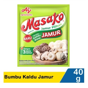 

Masako Bumbu Kaldu Rasa Jamur Sachet 40 g