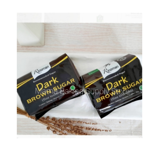 

Ricoman Dark Brown Sugar 1000 GR 1 kg Gula Kemasan Asli
