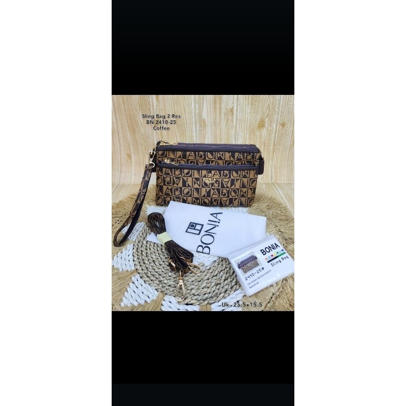 BONIA Tas Pinggang Sling Bag Coffee
