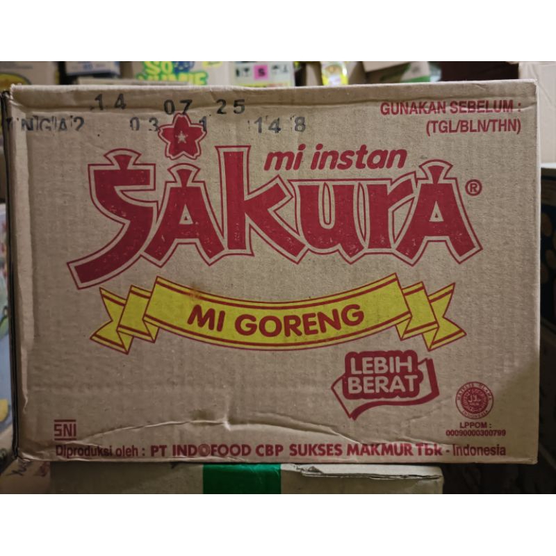 

MIE GORENG SAKURA 1 DUS ISI 40 PCS HARGA PROMO