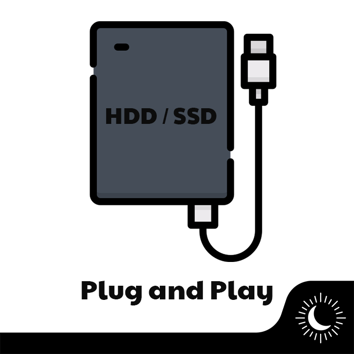 Biaya tambahan untuk Game PC Plug and Play HDD/SSD