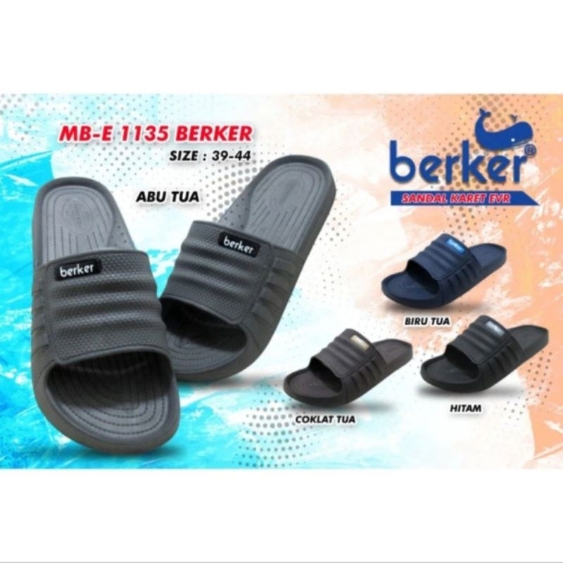 SANDAL ORIGINAL NEW ERA BERKER MB E 1135 SLIDE SLIP ON SELOP PRIA COWOK LAKI-LAKI ANTI SLIP MURAH