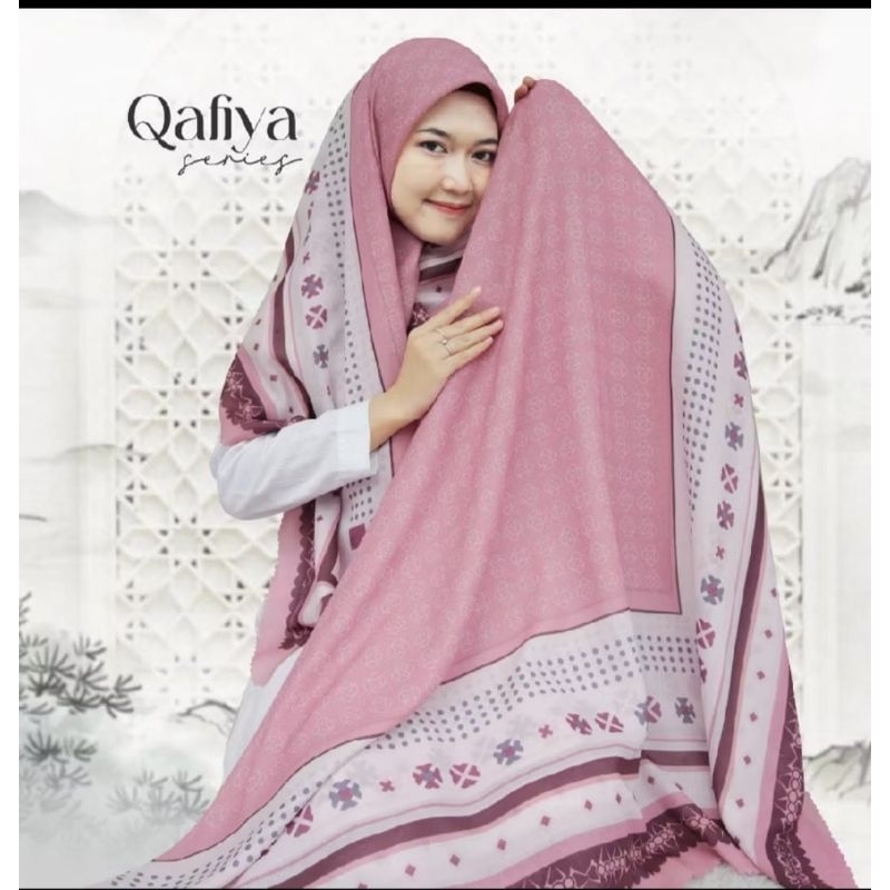 Hijab/Jilbab/Kerudung Syar'i Jumbo Segi Empat 140x140 Motif Qafiya Series
