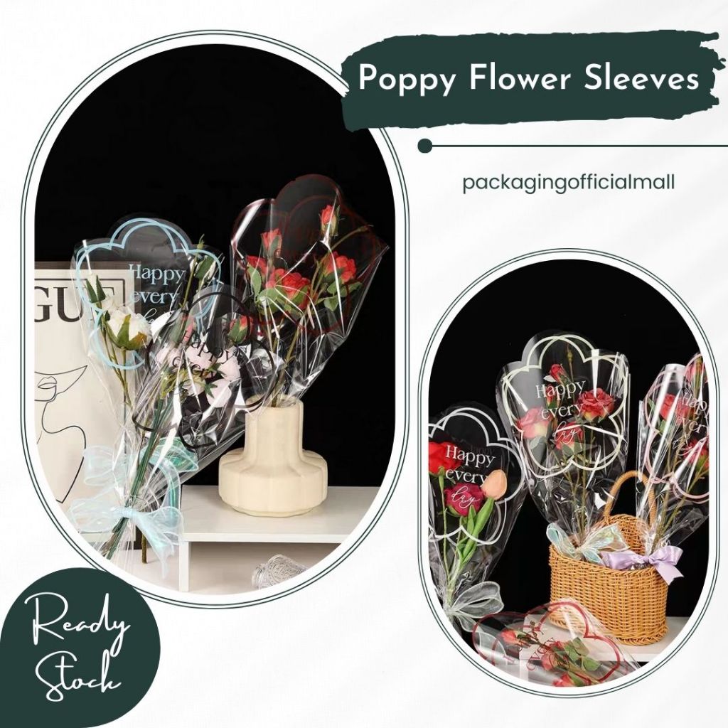 

POPPY FLOWER SLEEVES / KANTONG PLASTIK BUNGA / FLOWER SLEEVE / CORONG BUKET BUNGA / FLORIST SUPPLY