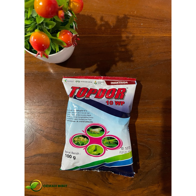Insektisida TOPDOR 10WP 100gr Insektisida Racun Pembasmi Hama Kutu, Lembing  & Wereng Insektisida Si