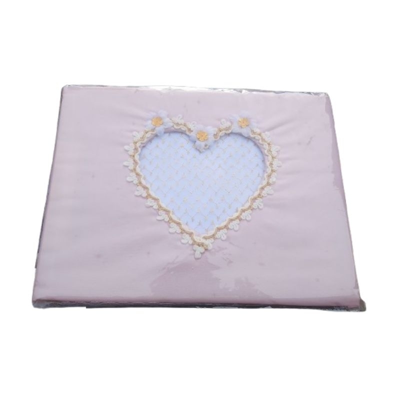 

Buku tamu motif love renda 1 set dpat 2 buku