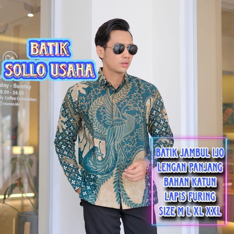 BATIK JAMBUL IJO LENGAN PANJANG