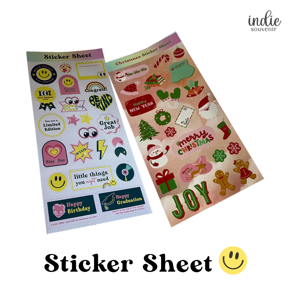 

Sticker Kado Aesthetic Spesial Ulang Tahun Birthday Graduation Wisuda Christmas natal tahun baru