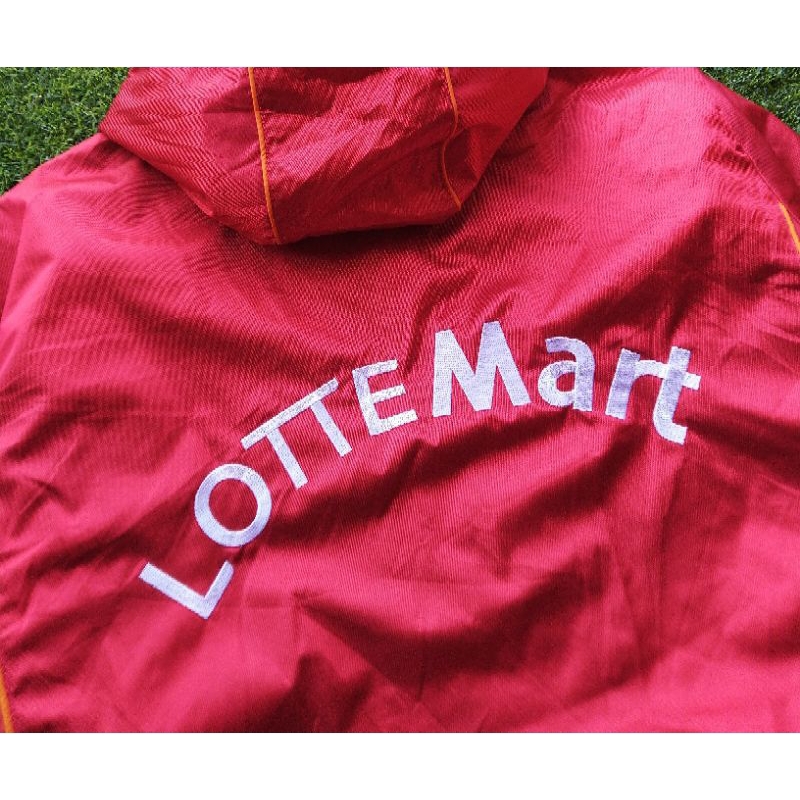 JAKET LOTTE MART BIG LOGO OUTDOOR WINDBREAKER + ADMIN SHOPEE