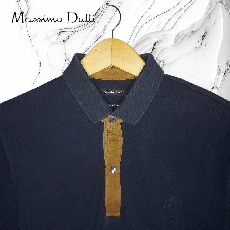 MASSIMO DUTTI KAOS POLO PRIA, KAOS KERAH PRIA, ATASAN PRIA