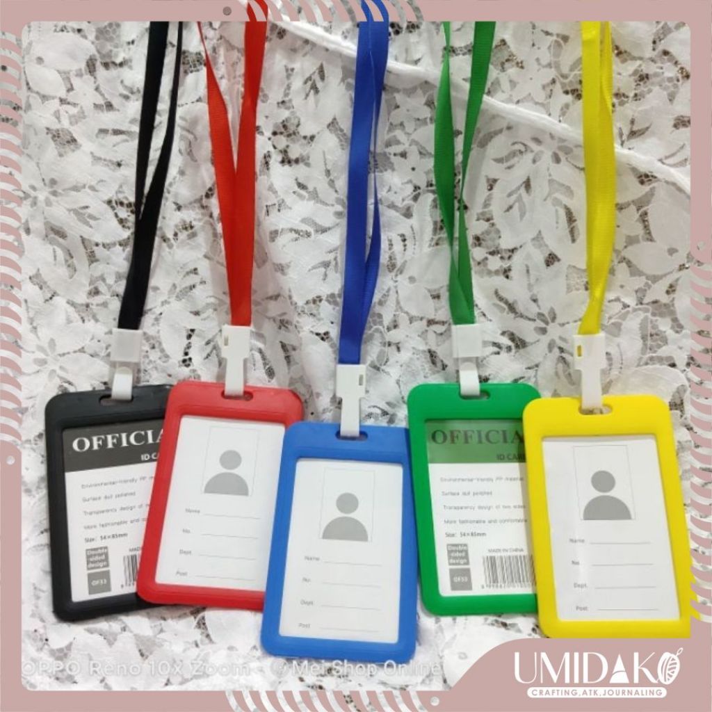 

[UMIDAKO] NAME TAG / ID CARD TALI / Officia OF33 ID Card + Tali 54x85mm 2 SISI - SATUAN