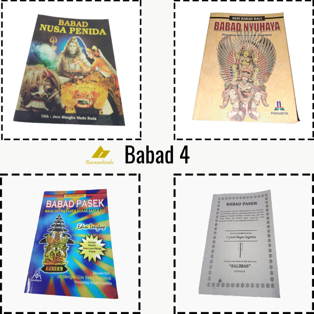 Buku Babad 4 Nusa Penida Nyuh Aya Maha Gotra Pasek Putih Agama Hindu