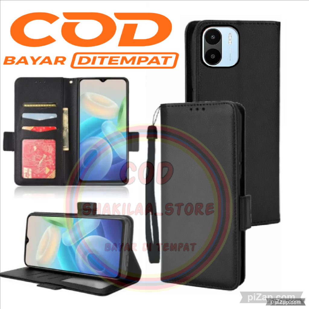 CASE HP VIVO Y15S - CASING DOMPET-FLIP COVER LEATHER-SARUNG HP