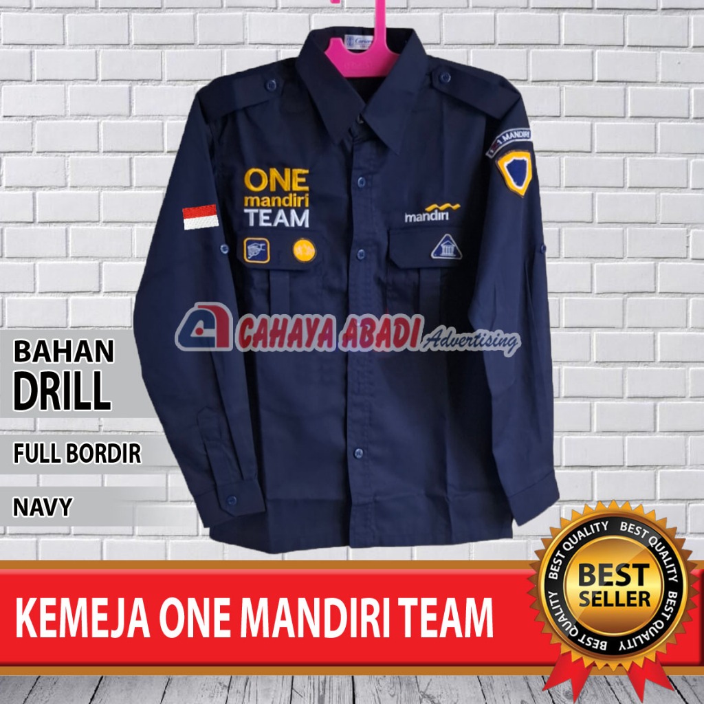 Kemeja Bank Mandiri One Team Baju Bank Mandiri One Team