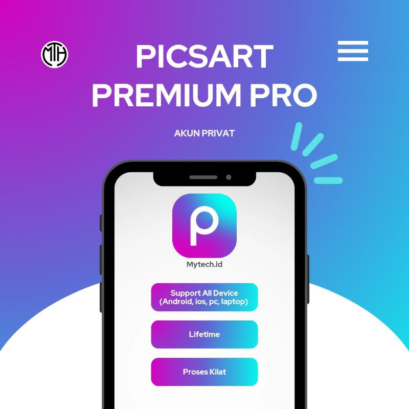 picsart premium pro garansi lifetime bisa semua android, ios laptop