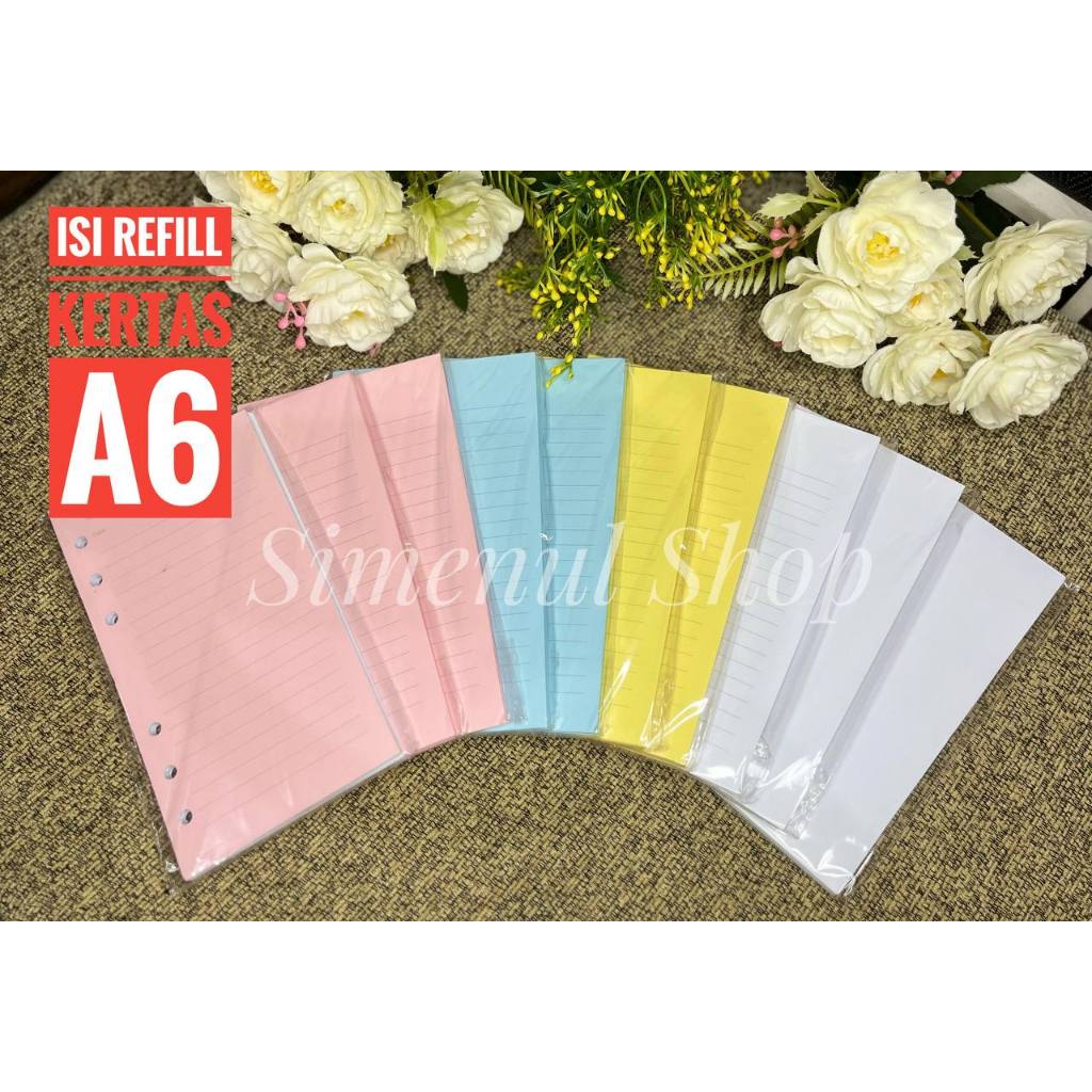 

LOOSE LEAF | KERTAS BINDER A6 REFILL KERTAS HVS A6