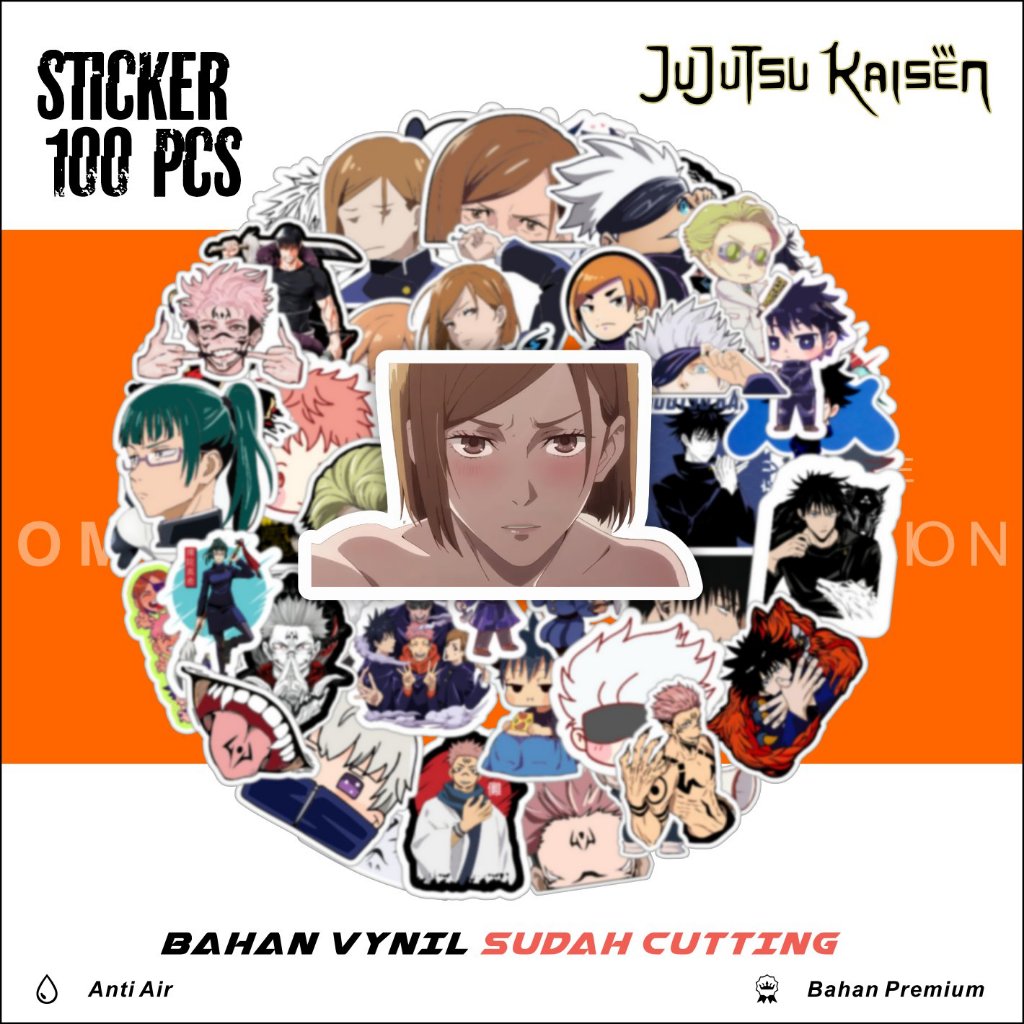 

STICKER JUJUTSU KAISEN AESTHETIC STIKER PACK JUJUTSU STICKER LAPTOP CASE HP STIKER HELM