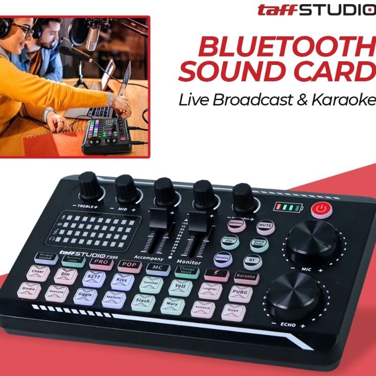 Pusat Hemat  Audio Soundcard F998 V8 V8s V8Plus Taffstudio