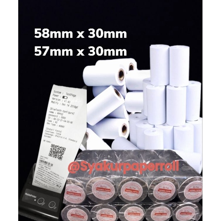 

Super Peminat Kertas kasir thermal murah 5758x3 paket 1 Roll