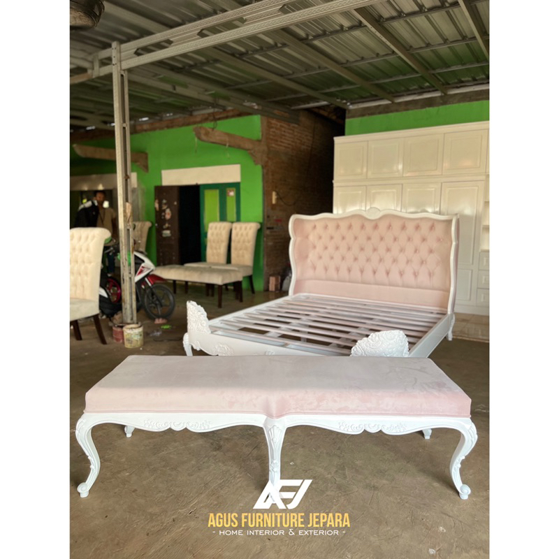BENCH SOFA CUSTOM UKURAN 180x60 DUCO REALPICT AGUS FURNITURE JEPARA