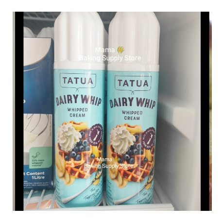 TATUA Dairy Whipping Whipped Whip Cream Aerosol Tatua BESAR 400gr