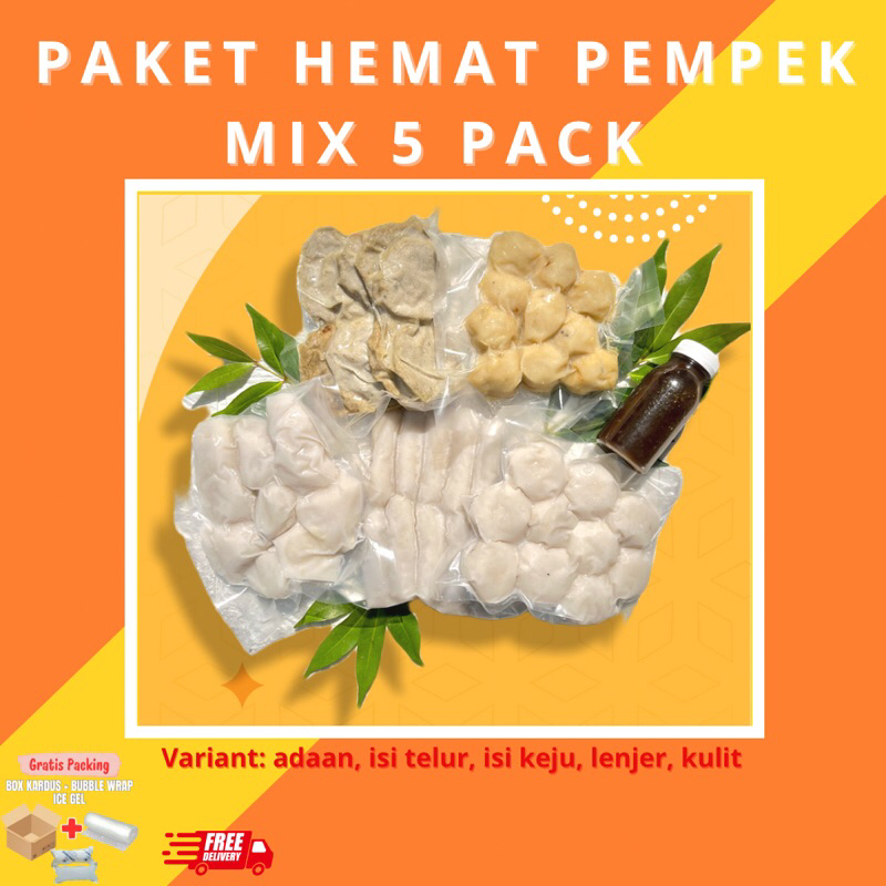 

Pempek Ikan Asli (5pck) Pempek Lampung | Pempek Palembang | Pempek Rindu Lampung