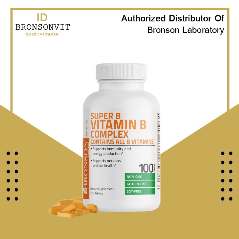 Bronson - Vitamin B Complex Sustained Release - 100 Tablets