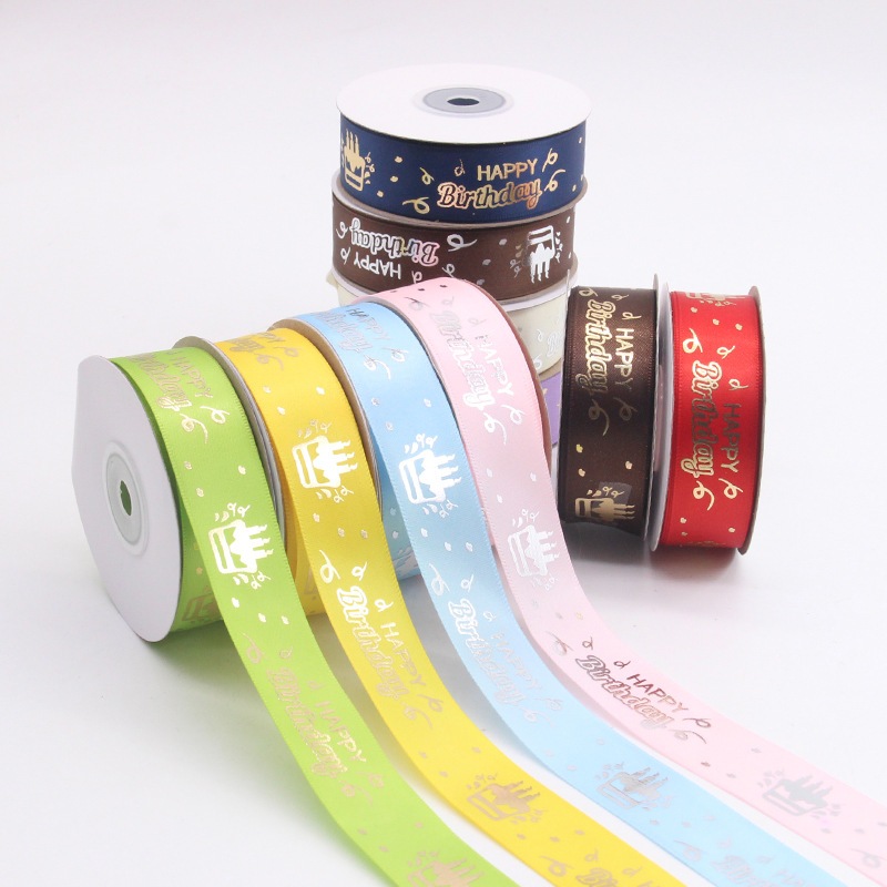 

[ 1 ROLL PITA HAPPY BIRTHDAY 2.5 CM X 25 YARD ] Pita Satin Happy Birthday Kado Ulang Tahun, Pita Kado, Pita Hiasan Bungkus Kado