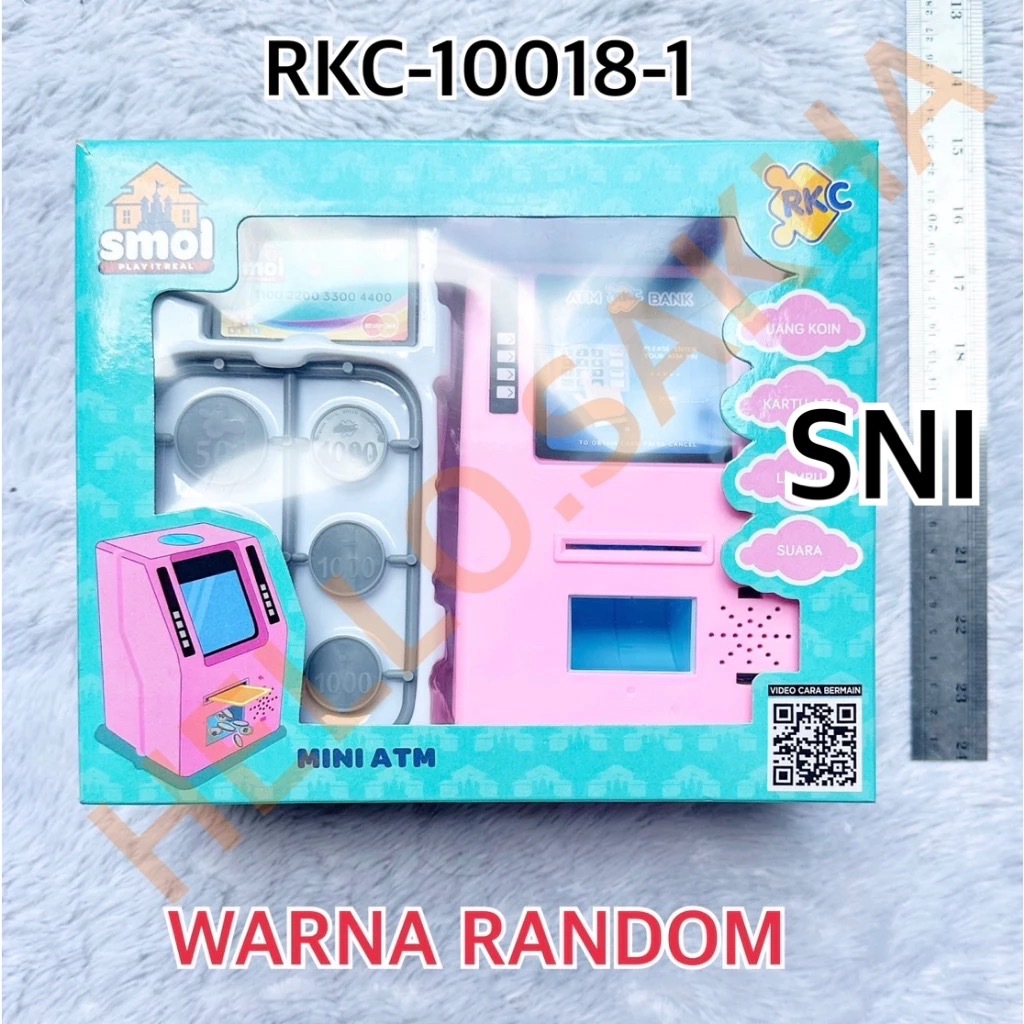 MAINAN RKC-10018-1 MINI ATM SMOL PLAY IT REAL UANG UANGAN MAIN LOGAM KOIN COIN MESIN TARIK KECIL