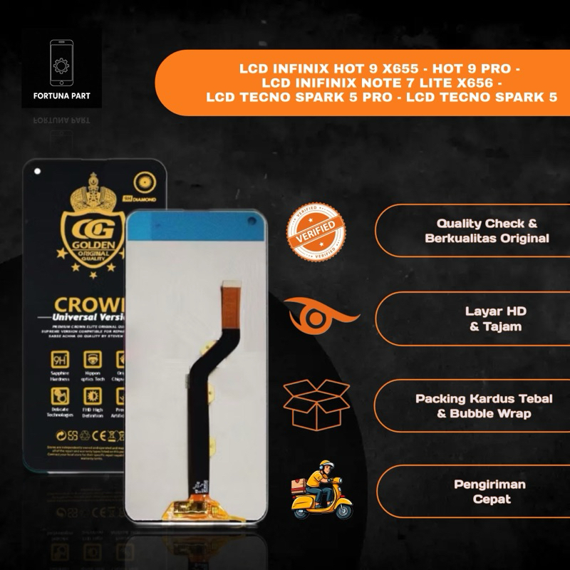 LCD INFINIX HOT 9 / HOT 9 PRO X655 - LCD INFINIX NOTE 7 LITE X656 - LCD TECNO SPARK 5 / 5 PRO