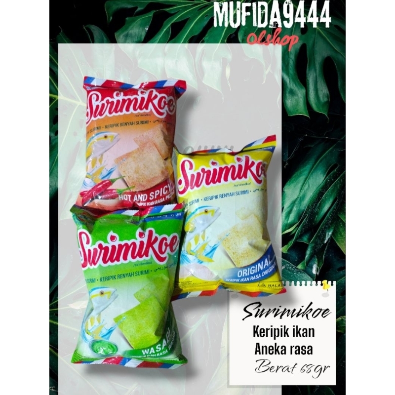 

keripik ikan SURIMIE/SURIMIKOE 68gr