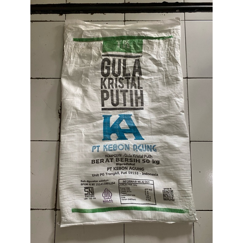 karung bekas gula 50kg isi 10