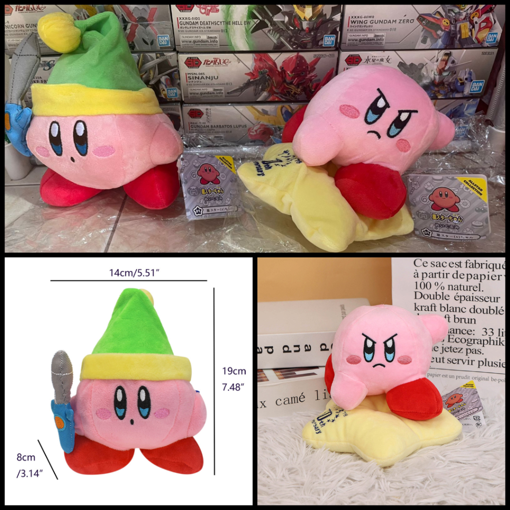 Boneka Kirby Cloud 15cm Boneka Kirby With Sword 19cm Boneka Kirby With Tag