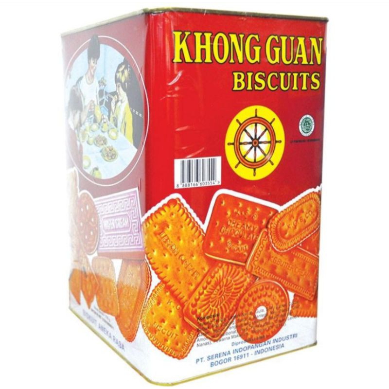

Khong Guan Biskuit Assorted Merah Kaleng 1.6 kg