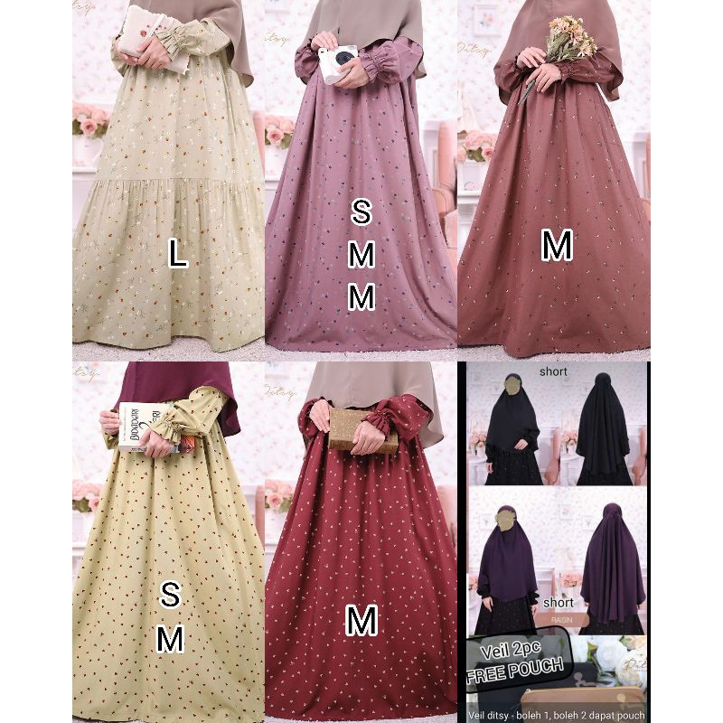 DASTER DITSY NIGHT GOWN DITSY DESEMBER DITSY LITTLE DITSY REJECT SALE