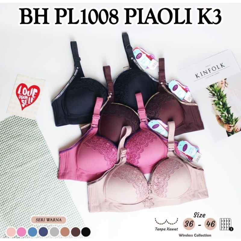 BH PIAOLI | BRA PIAOLI | PL 1009 | PL 1008 | PL 3333 | BH PIAOLI TANPA KAWAT | BRA PIAOLI BUSA TIPIS