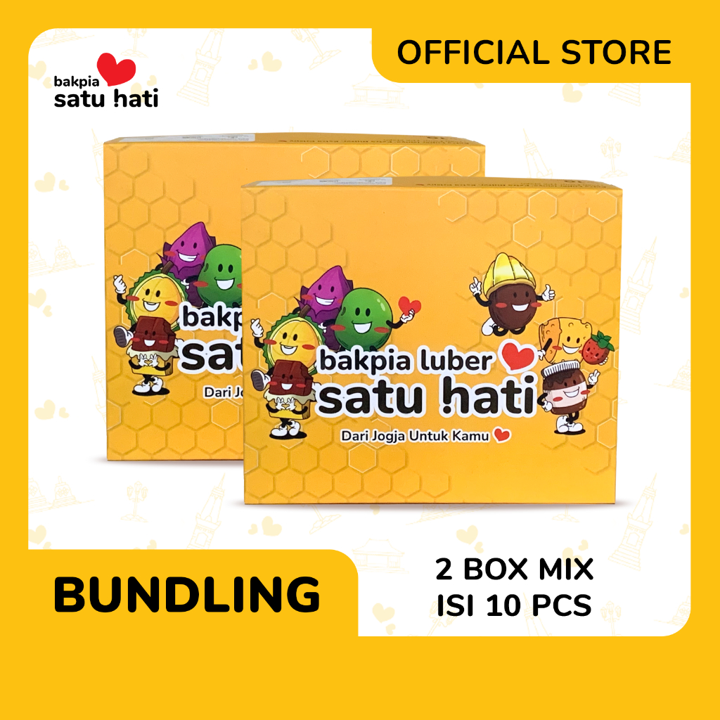 

[BUNDLING] 2 BOX BAKPIA KRISPY MIX ISI 10 l BAKPIA SATU HATI l OLEH - OLEH KHAS JOGJA