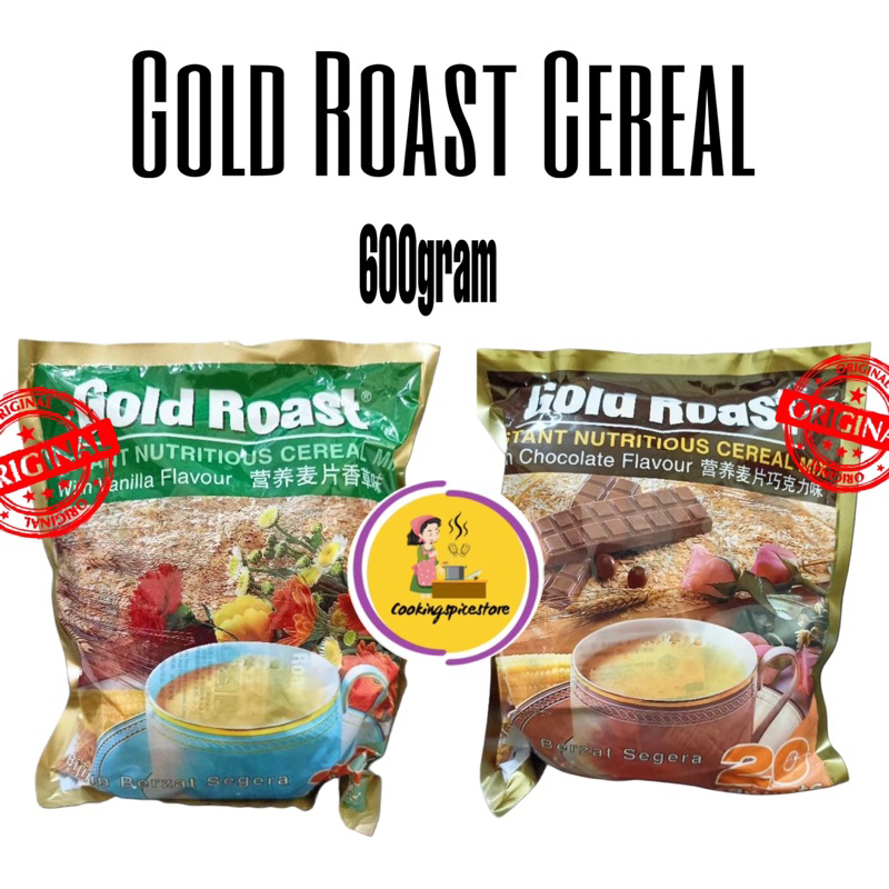 

Gold Roast Vanilla / Gold roast chocolate / sereal / cereal / sarapan sehat 600grm