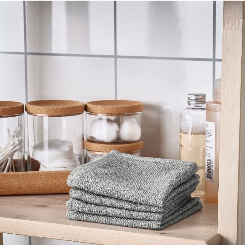 LUDDVI Handuk Kecil, Waslap, Handuk Muka uk 25x25cm isi 4 pcs