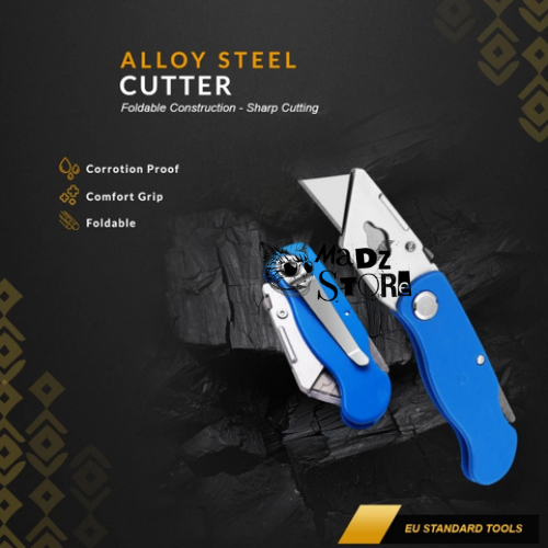 

Mini Cutter Kater Pisau Peso Piso Lipat Alat Pemotong Pengiris Kertas Kardus Kain Kulit Serbaguna Pisau Mini Portable
