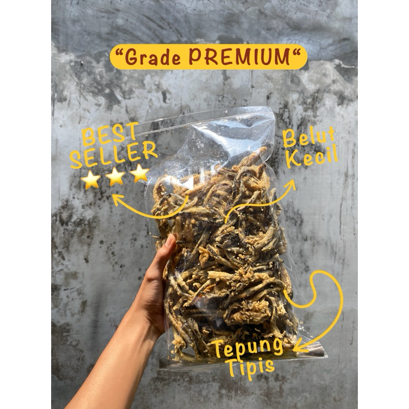 

100gr Keripik Belut Grade Premium⭐️ / Renyah Belut Kecil Tepung Tipis / Oleh-Oleh Jogja / Best Seller