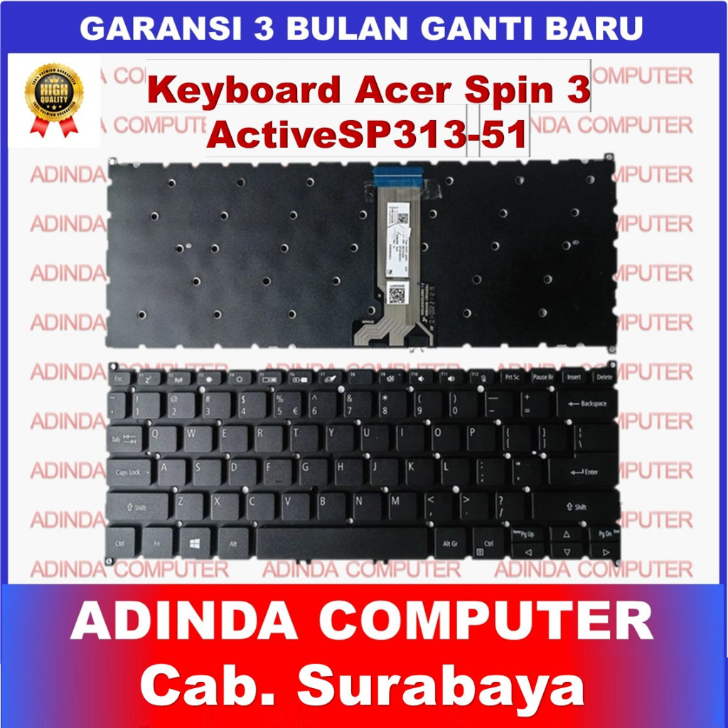 Keyboard Acer Spin 3 Active SP313-51 SP313-51N-565S SP313-51N-58L1