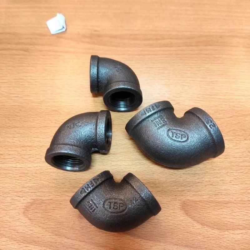 Elbow Besi drat  // Sambungan pipa besi //knee siku pipa besi