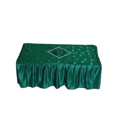 Taplak Meja Tamu Rumbai Panjang 40 cm Warna Hijau Tua