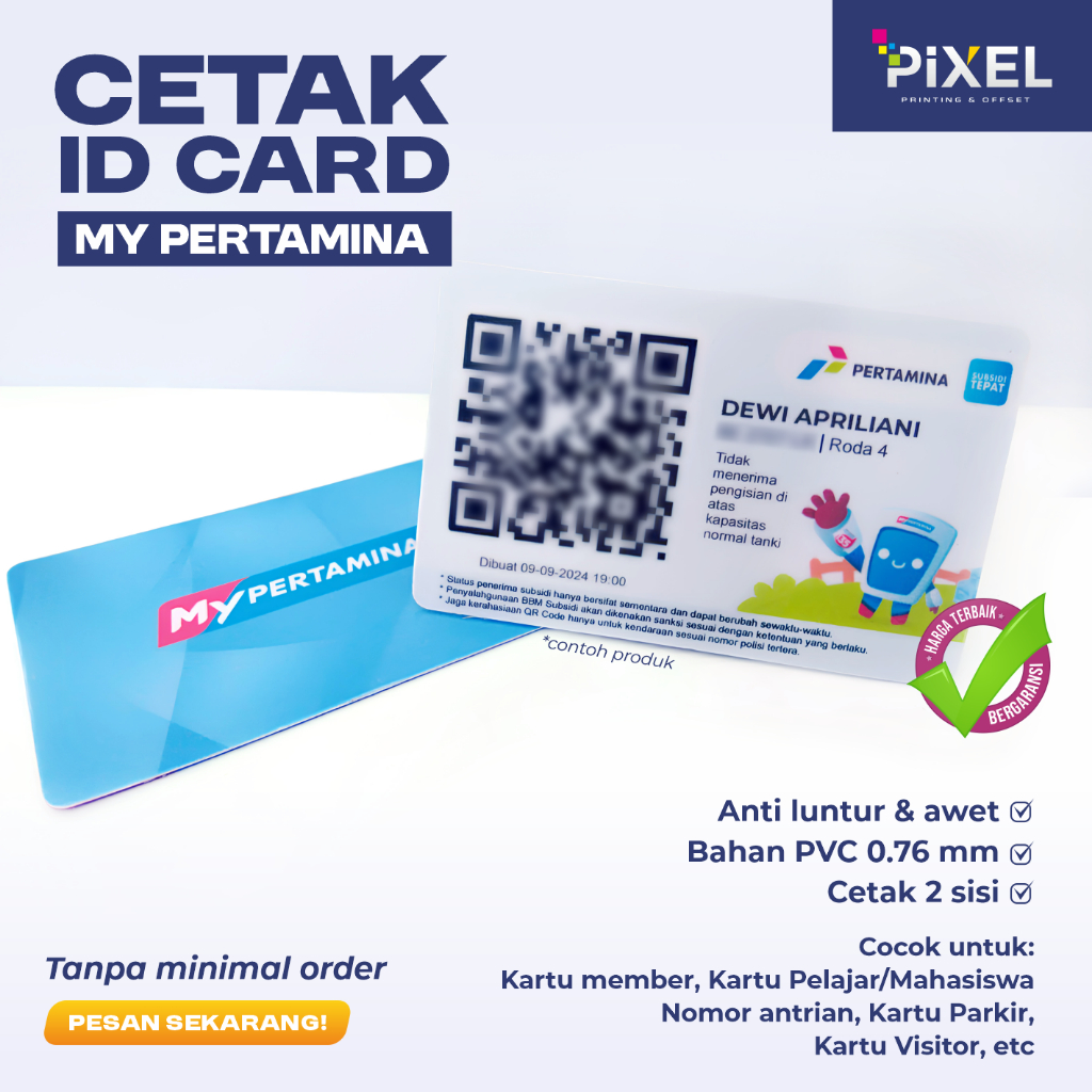 

CETAK ID CARD MURAH, MY PERTAMINA, ASN, KARTU PELAJAR