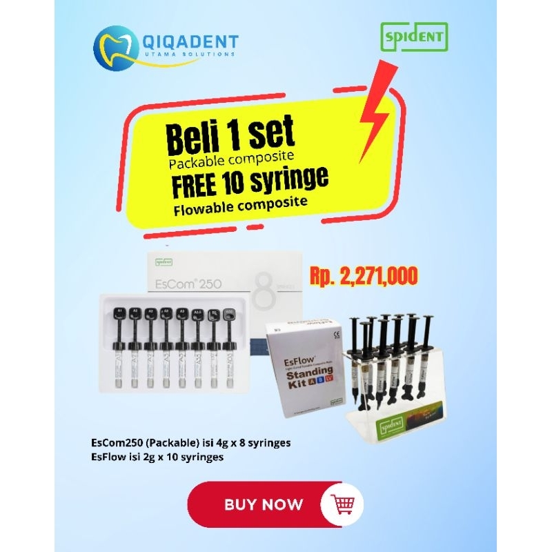 Packable Komposit KIT SPIDENT Free Flowable Komposit